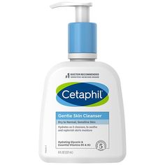 Be kind to your sensitive skin with Cetaphil Gentle Skin Cleanser, a creamy, non-foaming daily facial cleanser that's ideal for dry to normal skin types. This gentle yet effective face wash uses micellar technology to remove dirt, makeup and impurities while hydrating the skin, helping to keep your skin's natural pH balance in check. Formulated with a new blend of key ingredients: hydrating glycerin, panthenol (vitamin B5) to hydrate, soothe and preserve the skin barrier, and niacinamide Cetaphil Cream, Cetaphil Gentle Cleanser, Cetaphil Face Wash, Cetaphil Cleanser, Hydrating Face Wash, Cleanser For Oily Skin, Daily Facial Cleanser, Gentle Skin Cleanser, Skincare Routines