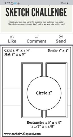 a diagram showing how to make a sketch challenge