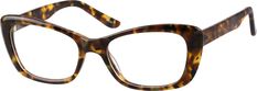 If you have champagne taste on a prosecco budget this sophisticated cat-eye frame is for you. Made with sturdy high-quality acetate it looks and feels more expensive than it is. Available in classic brown tortoiseshell and vibrant blue tortoiseshell this wide frame is a great choice for chic sunglasses. Please note the actual pattern on eyeglasses may vary slightly from the one pictured. | Zenni Women's Cat-Eye Prescription Glasses Tortoiseshell Plastic Frame Glasses For Women Over 50, Bright Blonde Highlights, Sleek Straight Hair, Tortoiseshell Cat, Eye Prescription, Chic Sunglasses, Tortoise Shell Cat, Zenni Optical, Eyeglasses Frames For Women