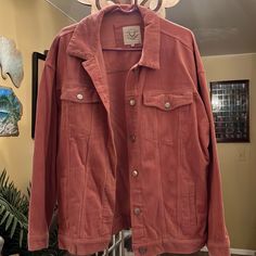 Beautiful New Fantastic Fawn Mauve Color Corduroy Jacket. 100% Cotton Size Large (Fits Xl) Spring Corduroy Utility Jacket With Long Sleeves, Long Sleeve Corduroy Utility Jacket For Spring, Spring Long Sleeve Corduroy Utility Jacket, Corduroy Utility Jacket With Long Sleeves For Spring, Casual Corduroy Utility Jacket For Spring, Casual Spring Utility Jacket With Corduroy Collar, Mauve Color, Corduroy Jacket, Jackets For Women