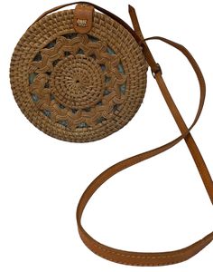 Women Straw Bags Round Woven Handmade Ladies Design Summer Beach Circle Bohemia Rattan Cross Body Shoulder Bag New Fashion.Adjustable leather strap. Vacation Pouch Shoulder Bag With Adjustable Strap, Straw Pouch Bag With Adjustable Strap For Vacation, Vacation Straw Pouch Bag With Adjustable Strap, Summer Pouch Shoulder Bag With Adjustable Strap, Summer Style Pouch Shoulder Bag With Adjustable Strap, Summer Straw Pouch Bag With Adjustable Strap, Vacation Satchel Shoulder Bag With Adjustable Strap, Natural Satchel With Adjustable Strap, Bohemian Straw Bag With Adjustable Strap For Everyday Use