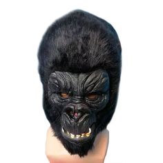 Monsters Battle Gorilla Mask Halloween Mask Cosplay Gorilla Headgear Mask Role Play Party Props Novelty Black Costume Accessories For Winter, Black Novelty Costume Accessories For Winter, Black Novelty Costumes For Costume Party, Black Novelty Costume For Costume Party, Black Full Face Costume Accessories For Costume Party, Black Winter Cosplay Costume For Party, Winter Party Black Cosplay Costume, Rave Style Masks And Prosthetics For Halloween, Black Novelty Masks And Prosthetics For Costume