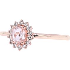 Dreamy 14K Rose Gold Morganite and Diamond Ring Formal Rose Gold Morganite Diamond Ring, Exquisite Morganite Rose Gold Rings, Elegant Morganite Diamond Ring With Prong Setting, Exquisite Rose Gold Morganite Ring, Fine Jewelry Morganite Diamond Ring In Rose Gold, Fine Jewelry Rose Gold Morganite Diamond Ring, Formal Morganite Rings In Pink Gold, Morganite Pink Gold Rings For Formal Occasions, Formal Pink Gold Morganite Rings