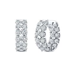 Not Marked as Available for Sale D2C Two-Row Diamond Huggie Earrings in white gold. 48 Round brilliant diamonds Carat total weight 7.01 Approximate Color and Clarity H-I VS-SI Luxury Dazzling Silver Huggie Earrings, Luxury White Gold Statement Diamond Earrings, Luxury Dazzling Diamond Earrings With Pave Setting, Luxury Modern Diamond Huggie Earrings, Luxury Sterling Silver Huggie Earrings In Diamond White, White Gold Platinum Bridal Earrings With Brilliant Cut, Luxury White Platinum Diamond Earrings, Luxury White Diamond Platinum Earrings, White Platinum Round Diamond Earrings