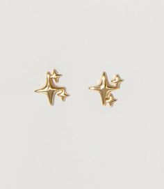 Sparkle Stud Earrings | En Route Jewelry Sparkle Stud Earrings, Aesthetic Stud Earrings, Cool Stud Earrings, Cute Earrings Studs, Librarian Aesthetic, Bijoux Piercing Septum, Gold Earring Studs, En Route Jewelry, Cute Stud Earrings