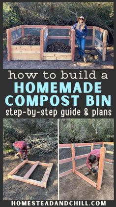 how to build a homemade compost bin step - by - step guide and plans