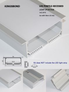 the different types of led profiles are shown