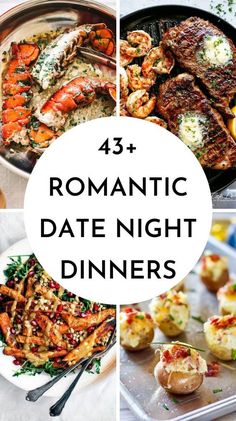 the top 25 romantic date night dinners for dinner, including lobsters, shrimp and scallops