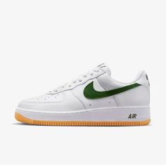 Nike Air Force 1 Low Shoes 'Green Swooshes' (FD7039-101) Expeditedship | eBay Shoes Green, Low Shoes, Nike Air Force 1 Low, Air Force 1 Low, Men's Sneakers, Green Man, Nike Air Force 1, Five Star, Shoe Box