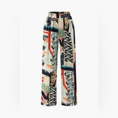 Waist:35.4 Inch Inseam:31.9 Inch Hip:49.6 Inch High Waisted Straight Leg Pants, Elastic Waist Pants, List Style, Mode Vintage, Pull On Pants, Waist Pants, Swimwear Accessories, Straight Leg Pants, Long Tops