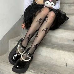 ♡ Material: Spandex and Polyester♡ One Size Fits - [Weight] 40kg ~ 60 kg, [Height] 150 cm ~ 173 cm♡ Handwash and hang dry ♡ Handling time before shipping: 5 days Black Harajuku Style Thigh High Hosiery, Black Thigh High Harajuku Style Hosiery, Harajuku Style Black Thigh High Legwear, Black Fitted Harajuku Stockings, Fitted Black Harajuku Stockings, Harajuku Style Black Stretch Legwear, Black Harajuku Style Stretch Legwear, Stretch Black Harajuku Legwear, Black Punk Fishnet Tights