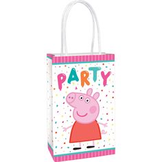 a party bag with pep the pig on it