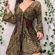 Brand Name: heyoungirlSilhouette: SheathOrigin: CN(Origin)Season: SummerNeckline: V-NeckSleeve Style: Spaghetti StrapDecoration: LaceStyle: StreetwearDresses Length: Above Knee, MiniMaterial: PolyesterAge: Ages 18-35 Years OldProfile Type: HModel Number: yyD4199V0GClosure Type: PulloverSleeve Length(cm): SleevelessType: StrapsRelease Date: Summer 2021Fabric Type: ViscoseGender: WOMENMaterial Composition: Synthetic FiberWaistline: empirePattern Type: PatchworkFeature: Embroidery Golden Snake, Grunge Dress 90s, Estilo Hippy, Mode Hippie, Women Lace Dress, Dresses Aesthetic, Estilo Hippie, Skin Design, Boho Summer Dresses