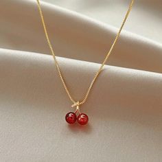 Wrap yourself in an enchanting aura with our latest personality fashion necklace. The ultimate choice for weddings and memorable birthdays Cherry Necklace, Cherry Earrings, Opal Pendant Necklace, Red Cherry, Party Earrings, Girls Necklaces