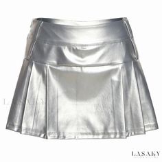 Lasaky - High-waisted, body-hugging, and fashionable solid color pleated skirt Techno Fashion, Short Pollera, Street Y2k, Double Belt, Skirt Y2k, High Waisted Pleated Skirt, Moda Punk, Skirts Midi High Waisted, Vintage Punk