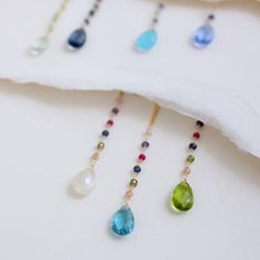 Free shipping on our dainty delicate gemstone y pendant necklace for women. Makes an excellent graduation gift, anniversary gift or gift for mom.- Adjustable chain length. Can be extended from 16" up to 18"- Total necklace length, with 2" pendant drop, is 18-20"- Spring ring clasp, - Chain, pendant and clasp are all 14k gold plated over exquisite .925 fine Italian sterling silver. Our unique gold plating technique is tarnish resistant.- Handmade in the USA in our New York City studio.- Arrives i Teardrop Gemstone Beads For Gifts, Fine Jewelry Gemstone Beads Gift, Briolette Birthstone Gemstones For Gifts, Fine Jewelry Gemstone Drop Necklace Gift, Gemstone Beads Drop Necklace For Gift, Drop Shape Gemstone Beads Necklace Gift, Briolette Gemstone Crystal Necklaces As Gift, Drop-shaped Gemstone Beads Necklace For Gifts, Elegant Birthstone Necklace With Gemstone Beads As Gift