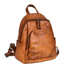 Step up your fashion game with this stylish ladies' backpack. Crafted from genuine leather, this waterproof backpack is both practical and fashionable. It features a soft handle strap for comfortable carrying and offers ample interior and exterior pockets, including a convenient silt pocket. Handmade with attention to detail, this vintage-inspired backpack is a must-have accessory for any fashion-forward woman.SpecificationsBrand Name: GeraldBlack Origin: Mainland ChinaCN: GuangdongMain Material: Genuine LeatherGenuine Leather Type: Cow LeatherLining Material: Organic CottonBackpacks Type: SoftbackInterior: Cell Phone PocketInterior: Interior Zipper PocketHandle/Strap Type: Soft HandleExterior: Silt PocketDecoration: NONEClosure Type: zipperTechnics: EmbossingCapacity: Below 20 LitreItem T Ladies Backpack, Vintage Backpacks, Outdoor Backpacks, Waterproof Backpack, Female Girl, Bagpack, Fashion Luxury, Black Backpack, New Vintage