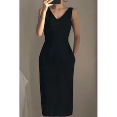 Lasaky - Elegant and Stylish Black Sleeveless Waist-Tie Dress Bodycon Dress With Sleeves, Ribbed Shorts, Tie Waist Dress, Waist Circumference, Tie Dress, Black Sleeveless, Types Of Skirts, Olivia Mark, A Line Skirt