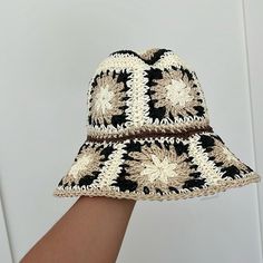 Believe This Is A Hand Woven Hat. So Cute! Just Have Other Bucket Hats I Wear. Nwt Retro Beige Short Brim Hat, Trendy Beige Crochet Hat For Vacation, Trendy Brown Bucket Hat For Beach, Adjustable Beige Bucket Hat One Size, Trendy Brown Crochet Hat For Summer, Trendy Brown Crochet Hat For Spring, Brown Crochet Hat With Short Brim, Casual Beige Crochet Hat One Size, Trendy Brown Hat One Size