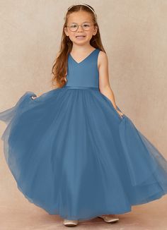 Wedding bells are ringing as Marybell introduces the blushing bride. This flouncy tulle angel is the perfect beauty for your special day. She’s a satin classic with a bow on top. Flower Girl Dresses Blue, Perfect Beauty, Tulle Flower Girl, Blushing Bride, Flower Girl Dresses Tulle, Dress Flower, Flower Dresses, Tulle Dress, Steel Blue