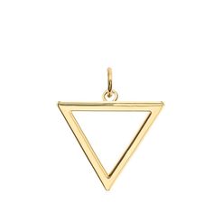 Triangle Charm Pendant/Necklace Triangle Yellow Gold 14k Jewelry, 14k Gold Triangle Jewelry In Gold Color, 14k Gold Triangle Shaped Jewelry, 14k Gold Triangle Jewelry, Fashion Pendant, Triangle Necklace, Triangle Pendant, Charm Pendant Necklace, Yellow Roses