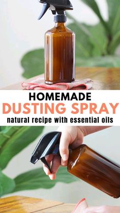 homemade dustin spray recipe with essential oils