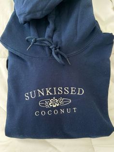 Navy Embroider Sunkissedcoconut Hoodie Easy 30 day return policy Hoodie Allen, Mode Inspo, Really Cute Outfits, Sun Kissed, Dream Clothes, Preppy Outfits, Look Cool, Cute Casual Outfits