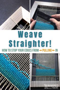 weave straighter how to stop your edges from pulling - in by weaving fibers