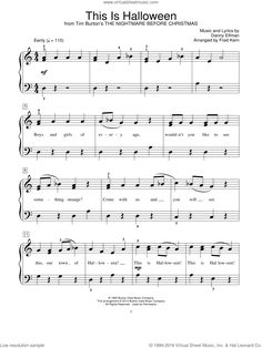 this is halloween sheet music for choir