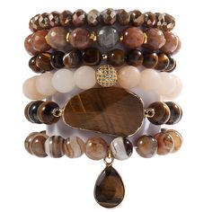 PRICES MAY VARY. [ 6 Pcs Natural Stone Beaded Bracelets/Bangle Set ]:Made of 100% Natural Stone, Tiger eyes, Turquoise, Jasper, Agate, Ceramics, High quality beads, Crystal,Semi-Precious Gemstone and Gemstone which are high quality materials,Smooth and comfortable. Bohemian bracelets sets are threaded with strong elastic string. Durable and flexible.The addition of the bangle makes the bracelet both vintage and stylish.With 6 individual single loop bracelets, you can choose to wear one or severa Loop Bracelets, Boho Beaded Bracelets, African Beaded Bracelets, Bracelets Sets, Boho Bracelets Stack, Stone Bead Jewelry, Tiger Eyes, Healing Gemstone Bracelets, Bracelets Bangle