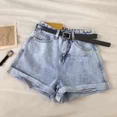 Brand Name: FitaylorMaterial: PolyesterDecoration: HOLEDecoration: SashesOrigin: CN(Origin)Waist Type: HIGHPant Style: RegularGender: WOMENFit Type: LOOSEAge: Ages 18-35 Years OldStyle: CasualModel Number: R20603BItem Type: ShortsFabric Type: DenimClosure Type: Button FlyMaterial Composition: denimPattern Type: Solid Casual Denim Bottoms With Belt, Casual High Rise Bottoms With Belt, Casual High Waist Shorts With Belt, Casual High Waist Belted Shorts, Casual High-waist Belted Shorts, Casual Short Bottoms With Belt, Trendy Blue Jean Shorts With Belt Loops, Casual Belted Short Bottoms, Trendy High Waist Belted Shorts