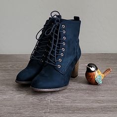 Journee Collection Womens Navy Lace Up Granny Style Comfort Baylor Round Toe Blo Women S Journee Collection Baylor Heeled Granny Bootie Blue Faux Suede 7 M Journee Collection Women's Baylor Lace-Up Booties Women's Shoes Journee Collection Baylor Bootie Sku 0077 Womens Blue Boots, Blue Vintage Shoes, Casual Blue Ankle Heeled Boots, Blue High Ankle Heels For Fall, Blue Ankle Boot Heels For Fall, Blue Boots With Stacked Heel For Fall, Blue Lace-up Boots With Reinforced Heel, Blue Round Toe Heeled Boots For Fall, Blue Block Heel Boots For Winter