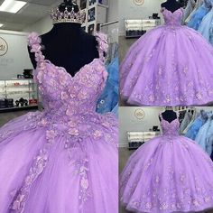 Lavender Quinceanera Dresses, Lavender Quinceanera, Sweetheart Wedding Gown, Purple Wedding Dress, Quinceanera Ideas, Dresses Quinceanera, 16 Dresses, Sweet 16 Dresses, Quince Dresses