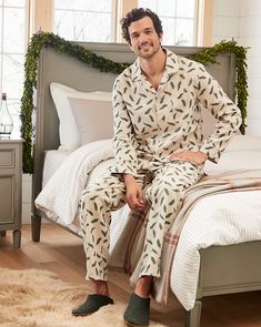 Our men's flannel pajamas are a perennial cool-weather favorite. Crafted in Peruvian organic pima cotton that's brushed inside and out for exceptional softness, with a comfy, customizable waistband and a perfected fit.  Exclusive. Top has a notched collar, long sleeves, and a chest pocket. Piping along collar, placket, and cuffs. Bottoms have side-seam pockets and an elasticized waist with drawcord and snap fly. Peru. Sleep Fits, Mens Flannel Pajamas, Christmas Pj, Mens Sleepwear, Mens Flannel, Flannel Pajamas, Garnet Hill, Mens Pajamas, Notched Collar