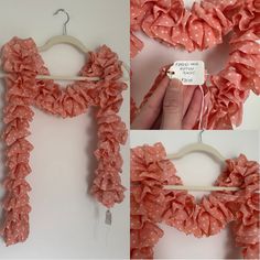 Skinny Scarf That Was Handmade Crocheted! Has The Original Tags Attached, Listing This Piece As "Ribbons Have Ruffles" Scarf In Color "Peachy"! A Lovely Bohemian, Eclectic, Unique Piece! Was Being Sold For $20. I Am Not Sure Who The Creator Of The Scarf Is, But They Made Beautiful Work That I Think Should Be Appreciated! Several Similar Scarves In My Shop! Please Feel Free To Send Me A Message With Any Questions, Make An Offer, Or Check Out My Shop For Bundle Discounts Of At Least 15% Off! Item: Bohemian Eclectic, Ruffle Scarf, Dot Fabric, Polka Dot Fabric, Handcrafted Accessories, Pink Peach, Artisan Craft, Handmade Crochet, Womens Scarves