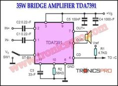 an electronic device circuit diagram showing the voltages and current sources for this amplifier system