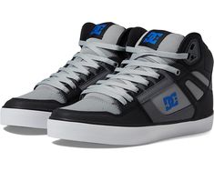 Dc Pure, Shoes Skate, Wide Sneakers, Mens Skate Shoes, Skate Style, Skateboard Shoes, Skating Outfits, Black High Tops, Gym Shoes