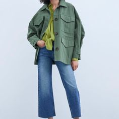 Very Oversized. More Like A Large. Never Worn Zara Jackets, Suit Jackets, Blazer Suit, Suit Jacket, Jackets For Women, Jackets & Coats, Zara, Size Medium, Green