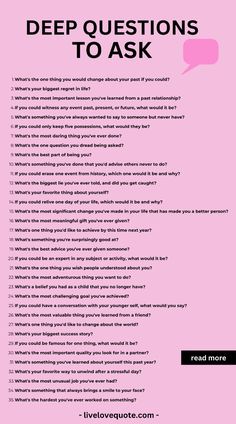 Here is an ultimate list of deep and fun questions to get to know someone. This list is perfect if you've been looking for, hot seat questions for friends spicy, hot seat questions for couples, fun conversation starters for couples, deep questions to ask friends, get to know each other questions, random questions to ask a guy, emotional intimacy, and simple questions to know someone better. I've included over 150 questions to ask someone. Enjoy! Hot Seat Questions, Deep Conversation Starters, Deep Conversation, Deep Questions To Ask, Hot Seat, Deep Questions, Conversation Starters, Questions To Ask, Adoption