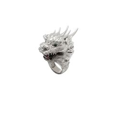 Eastern Dragon, Head Ring, Head Jewelry, Dragon Head, Gold Alloys, Popular Jewelry, Chinese Dragon, Cz Ring, Precious Metal