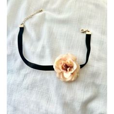 Light Pink Rose With Black Choker Necklace Black Choker Necklace, Light Pink Rose, Black Choker, Brand Jewelry, No Brand, Jewelry Branding, Pink Rose, Pink Black, Womens Jewelry Necklace