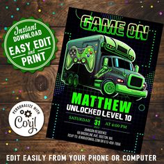 an image of a game on party flyer