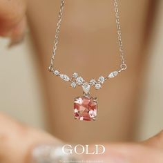 At our establishment, we take pride in guaranteeing the authenticity of every gemstone. Each piece of jewelry features natural stones sourced from the world's most renowned regions. Our rubies are procured from Mozambique and Sri Lanka, while our sapphires are exclusively from Sri Lanka. Our emeralds are sourced from Zambia and Colombia, with tourmalines and amethysts originating from Brazil. Additionally, our opals are from Australia and Ethiopia. Rest assured, all our gold is of the highest ca Exquisite Pink Pendant Necklace, Exquisite Pink Gemstone Necklaces, Exquisite Pink Gemstone Necklace, Exquisite Pink Necklace For Gift, Elegant Rose Gold Tourmaline Jewelry, Pink Tourmaline Jewelry With Prong Setting, Elegant Pink Gemstone Necklace, Elegant Tourmaline Pendant Jewelry, Pink Necklaces With Prong Setting For Gifts