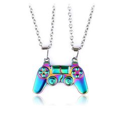 PRICES MAY VARY. Matching Necklace For Couples:two matching console handle necklaces ,Symbolizing the eternal love and friendship between lovers or best friends. BFF Friendship Sister Necklace Matching Necklace for Best Friend Game Controller Necklace: This game pad pendant necklace is made of stainless steel, with beautiful colors, effectively prevents oxidation and prolonging the wear time. The chain is gentle and is unrestricted. Interesting necklaces and unique jewelry Matching Friendship Ne Friend Presents, Best Friend Valentines, Matching Necklaces For Couples, Bff Necklace, Women Friendship, Women Friends, Bff Gift, Bff Necklaces, Friends Valentines