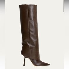 Brown Size 37 (7) Womens Brand New With Box And Dust Bag Never Worn Boots Png, Gia Borghini, Black Flat Boots, Dr Shoes, Leather Knee Boots, Fancy Shoes, Pointed Toe Boots, Brown Leather Boots, Fashion Fits