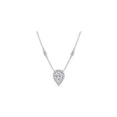 Eternalle Lab-Grown 14k White Gold Necklace 1 ct. tw. Diamond Facts, Diamond Solitaire Earrings, Solitaire Diamond Pendant, White Gold Necklace, Diamond Cross Pendants, White Gold Necklaces, Circle Pendant, Diamond Sizes, Lab Created Diamonds