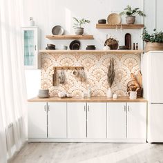 the kitchen is clean and ready to be used as a place for cooking or eating