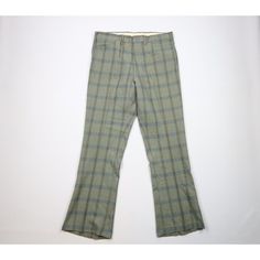 Vintage 60s 70s Streetwear Mens 36x32 Wool Blend Flared Bell Bottoms Pants Usa Mens Pants Usa Made Mens Size 36 (No Tag, Check Measurements) Measurements Are: 18 Inches Across The Waist Laid Flat 32 Inch Inseam 42 Inches From Top To Bottom 10.75 Inch Leg Open Multicolor Wool Blend Check Out My Other Items In My Store! Pr162 Vintage Bottoms With Welt Pockets For Spring, Retro Fitted Bottoms With Welt Pockets, Vintage Fitted Pants With Flat Front, Fitted Vintage Pants With Flat Front, Retro Formal Bottoms For Fall, Fitted Vintage Style Pants With Flat Front, Vintage Style Fitted Flat Front Pants, Retro Fitted Pants With Welt Pockets, Bell Bottoms Pants