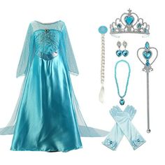 More kind of Girls Dress Up style welcome to choose in Kawell Shop: http://www.walmart.com/c/brand/kawell costume Similar item to consider: Best Seller $23.99 Act 2 Elsa Dress Best Seller $17.99 Encanto Mirabel Dress Best Seller $18.99 Belle Dress Rich Accessories: Clearance$17.99 Princess Cloak  $25.99 Princess Long Cloak  $12.99 Princess Wig  $13.99 Crowns, Necklaces, Wands, Gloves and Earrings Some of Family Costume:  $27.99 Mario Costume  $40.99 Santa Costume Warm Tips: A little wrinkles are Princess Costume Kids, Princess Elsa Dress, Mario Costume, Frozen Elsa Dress, Elsa Costume, Elsa Dress, Princess Dress Up, Girl Dress Patterns, Belle Dress