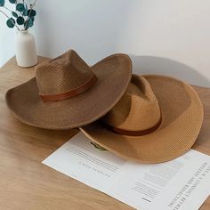 Discover the Perfect Blend of Style and Functionality Step out in style this summer with our New Design Natural Paper Western Cowboy Hat. Whether you're heading to the beach, a music festival, or just enjoying a sunny day outdoors, this hat is your ultimate accessory. Crafted with a blend of natural paper and polyester, it offers a lightweight and breathable fit, making it ideal for warm weather. Versatile and Unisex This cowboy hat is designed for both men and women, offering a unisex appeal that fits seamlessly into any wardrobe. Its solid pattern and casual style make it a versatile piece that complements any outfit, whether you're going for a laid-back beach look or a more polished summer ensemble. Key Features Material: Natural paper and polyester for a lightweight, breathable feel. B Chapeau Cowboy, Natural Paper, Western Cowboy Hats, Sun Cap, Straw Hats, Sun Hats For Women, Cowboy Style, Men Summer, Summer Patterns